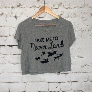 Disney Take me to Neverland crop top